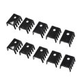 50pcs 7805 Radiator Suitable 20*13*8 Small Heat Sink for TO-220 Packaged Devices