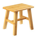 Wooden Square Stool Small Simple Children Chair Bamboo Dining Table Stool Household Bench for Home L