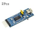 2Pcs Waveshare FT232 Module USB to Serial USB to TTL FT232RL Communication Module Mini Port Flashi