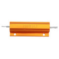 3pcs RX24 100W 1KR 1KRJ Metal Aluminum Case High Power Resistor Golden Metal Shell Case Heatsink Res