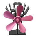 5 Blades Heat Powered Stove Fan For Wood Burner Fireplace Eco Friendly