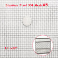 30x30cm Woven Wire 304 Stainless Steel Filtration Grill Sheet Filter 5 Mesh
