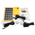 Solar Power Panel Generator Kit 5V USB Charger Home System with 3 LED Bulbs Light