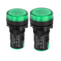 Machifit AC220V 22mm Indicator Lamp Signal Light Lamp LED Power Indicator Green