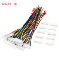 Excellway 10 Sets Mini Micro JST XH2.54mm 7 Pin Connector Plug Socket Wire Cable 150mm