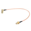 3Pcs 50CM SMA cable SMA Male Right Angle to SMA Female RF Coax Pigtail Cable Wire RG316 Connector Ad