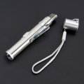 Anti Blue Light Lens Detection LED lamp USB Charging Stainless Steel Anti Counterfeiting Flashlight