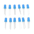 10pcs DIY Blue LED Round Flash Electronic Production Kit Component Soldering Training Practice Board