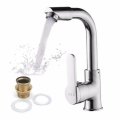 360 Chrome Faucet Kitchen Bathroom Basin Sink Hot & Cold Water Mixer Tap