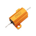 5pcs RX24 25W 6R 6RJ Metal Aluminum Case High Power Resistor Golden Metal Shell Case Heatsink Resist