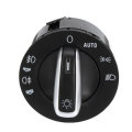 8 PINS Chrome Headlight Fog Light Control Switch 4F1941531E 4FD941531A For Audi A3 S3 A6 C6 4F S6 RS