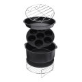 9inch 12pcs/Set Air Fryer With Baking Pad Pot Silicone Mat BBQ Grill Pan Multi-Purpose Cooking Acces