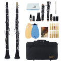 IRIN 17 key Bb Adjustable Gum Wood Clarinet with Case/Bass StripReed/Screwdriver/Gloves