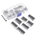 BROPPE 44Pcs S2 Screwdriver Bit Set Phillips Slotted Torx Hex Screwdriver Bits with Extension Rod 1/