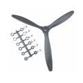 4PCS QTmodel 1060 10x6 inch Efficient 3 Leaf Blade Propeller for RC Airplane