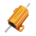 3pcs RX24 25W 8R 8RJ Metal Aluminum Case High Power Resistor Golden Metal Shell Case Heatsink Resist