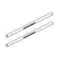 2PCS OMPHOBBY M2 V1 RC Helicopter Parts Carbon Fiber Tail Boom Spare Part