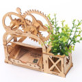 Wooden Pen Holder Creative DIY Office Desktop Card Case Decoration Multifunctional Desktop Organizer