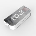 EK8005 Digital Alarm Clock LED Mirror Snooze Table Clock Electronic Time Date Temperature Display Ho