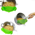 IPRee Durable Silicone Pan Strainer Colanders Wash Fruit Vegetables Pasta Kitchen Tools Gadgets Wa