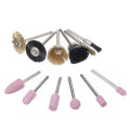 12Pcs Grinding Head Polishing Wheel Set  Rotary Brush Wire Wheel Brush Grinder Rotary Tool Accessori