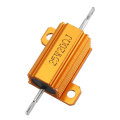 3pcs RX24 25W 20R 20RJ Metal Aluminum Case High Power Resistor Golden Metal Shell Case Heatsink Resi