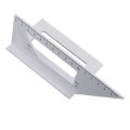 Drillpro Aluminum Alloy Woodworking Scriber T Ruler 45/90 Degree Angle Ruler Angle Protractor Gauge
