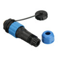 SP16 IP68 Waterproof Connector Male Plug & Female Socket 9 Pin Panel Mount Wire Cable Connector Avia