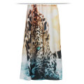 180 x 180cm Snow Leopard Home Bathroom Shower Curtain Waterproof Fabric +12 Hooks