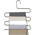 Mrosaa 5 layers S Shape MultiFunctional Clothes Hangers Pants Storage Hangers Cloth Rack Multilayer