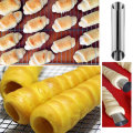 Stainless Steel Cylinder Shape Mold Croissant Roll Bread Baking Tool