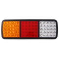 12V 75 LED Rear Tail Lights Brake Reverse Lamp Red+Yellow+White Waterproof For Truck Ute Boat Traile