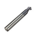 Drillpro 2pcs 2 Flutes 90 Degree 6mm Chamfer Mill HRC45 Carbide End Milling Cutter