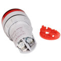 3pcs Red ST16VD 22mm Hole Size 6-100 VDC Digital Voltmeter Round Voltage Detector Tester Mini LED Vo