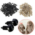 100Pcs Toys Eyes Washers Black Plastic Safety Eyes For Teddy Bear Doll Animal Puppet Crafts Accessor
