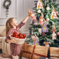 Christmas Countdown Calendar Gift Bag 1-24 Days Pocket Advent Xmas Party Decorations