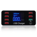 40W QC Smart Desktop Fast Charging Station Charger 7 USB Port Charger For Travel