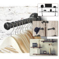 Wall Mounted Toilet Towel Industrial Iron Pipe Holder DIY Rack Shelf Support Frame