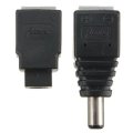 LUSTREON 5.5*2.1mm 5PCS Male&Female Connectors DC Power Adapter Plug Cable for LED Strips 12V