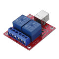 3pcs 2 Channel 5V HID Driverless USB Relay USB Control Switch Computer Control Switch PC Intelligent