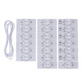 60pcs 3V SMD Lamp Beads with Optical Lens Fliter and 2M Wire for 32-65 inch LED TV Repair