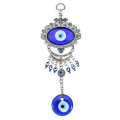 Turkish Oval Blue Evil Eye Amulet Wall Hanging Car Decor Blessing Protector Decorations