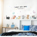 Miico SK7184 Hand-Painted Cat Wall Sticker Children`s Room Kindergarten Decorative Stickers DIY Stic