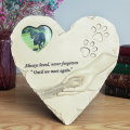 Pet Dog Tombstone Memorial Stone Personalized With Waterproof Photo Frame Paw Print Pet Passing Gift