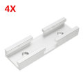 4pcs 80mm T-track Connector T-slot Miter Track Jig Fixture Slot Connector For Router Table