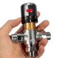 Copper Thermostatic Mixer Mixing Hot/Cold Water Shower Solar Water Heater Valve
