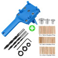 6/8/10mm Woodworking Dowel Jig Drill Guide Metal Sleeve Handheld Wood Doweling Hole Drill (Model 1#)