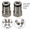 19/32-18 Gas Liquid Post and Poppet Ball Lock Keg Post Kit"