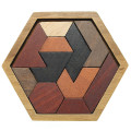 Kids Puzzles Wooden Toys Tangram Jigsaw Board Geometric Shape Children