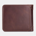 Bullcaptain Genuine Leather Wallet Card Holder For Men (Color Brown)